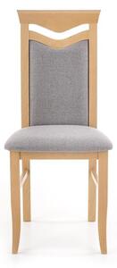 Drewniane krzesło dąb miodowy z tapicerką