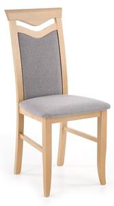 Drewniane krzesło dąb miodowy z tapicerką