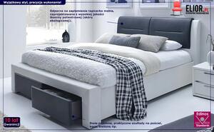 Łóżko Celine 140x200 - czarno - białe