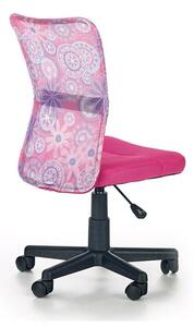 Krzesło obrotowe różowe fotel kółka