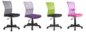 Krzesło do biurka ucznia fiolet fotel na kółkach