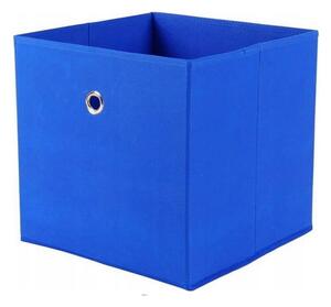 Niebieski pojemnik pudełko szuflada regału
