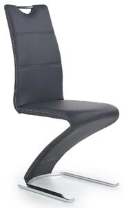 Czarne krzesło na płozach - Diskin