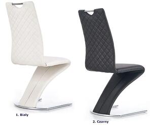 Krzesło tapicerowane Diskin - białe