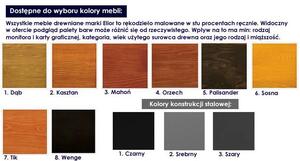 Drewniany leżak tarasowy Zeris - 24 kolory