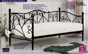 Pojedyncze młodzieżowe metalowe łóżko Dolie 90x200