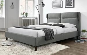 Szare łóżko do sypialni - Molie 160x200