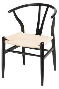 Czarne gięte krzesło - Topeo 2X