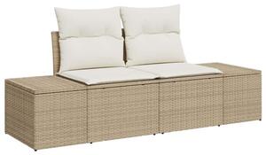 Sofa ogrodowa beżowy 123 x 62 x 69cm polirattan