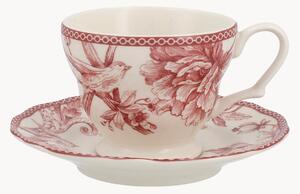 Filiżanka ze spodkiem z porcelany Primrose
