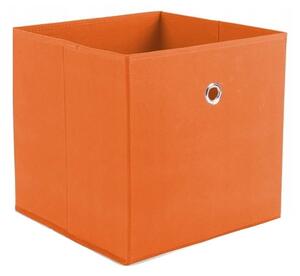 Pomarańczowy pojemnik materiałowy, wkład, szuflada