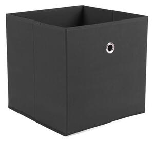Pojemnik materiałowy, szuflada do regału czarna
