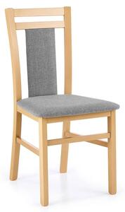 Krzesło drewniane tapicerowane Thomas - dąb miodowy