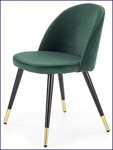 Krzesło tapicerowane Noxin - zielone