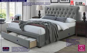Łóżko Lami 160x200 cm - szare