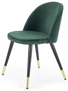 Krzesło tapicerowane Noxin - zielone