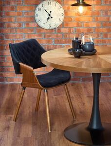 Eleganckie i nowoczesne krzesło z dziurą sklejka orzech | Umeblowana.com