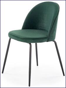 Krzesło tapicerowane Anvar - zielone