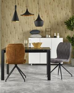 Stylowe krzesło kuchenne loft brązowe ekoskóra