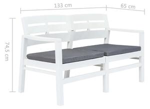 Ogrodowa ławka z poduszkami Pati