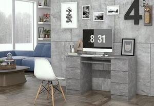 Industrialne biurko Liner 2X - beton