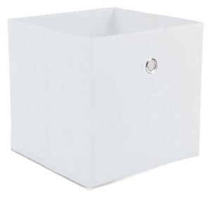 Materiałowy pojemnik, szuflada do regału wkład biały