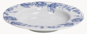 Komplet talerzy głębokich z porcelany Vienna Blu Roses, 6 elem