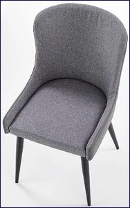 Krzesło tapicerowane Metor - popielate