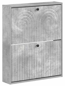 Wisząca szafka na buty ALKMAAR 71 x 17 x 86 cm Betonowy szary