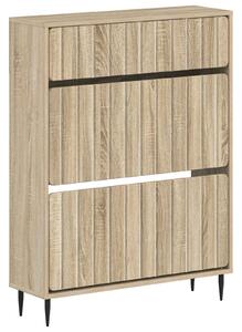 Szafka na buty ZWOLLE 78 x 24 x 103 cm Drewno inżynieryjne