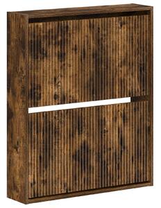 Wisząca szafka na buty ARNHEM 71 x 17 x 86 cm Dąb wędzony