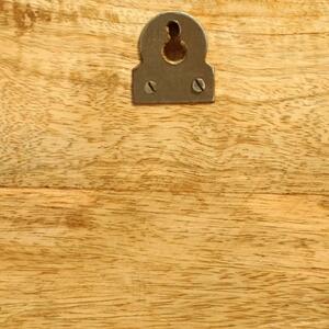 Zestaw drewnianych półek ściennych Gent - brązowy