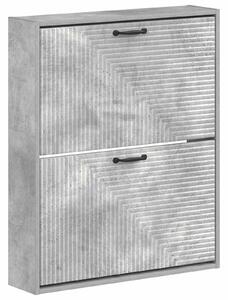 Wisząca szafka na buty HAARLEM 71 x 17 x 86 cm Betonowy szary