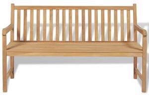 Drewniana ławka ogrodowa Tanas 2X - brązowa