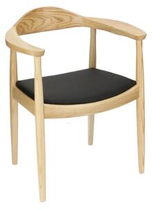 Krzesło z podłokietnikami Mildo - naturalne