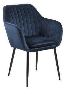Tapicerowany fotel welurowy Erino 3X - niebieski