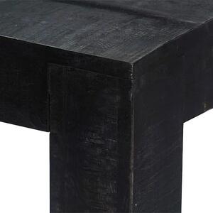 Industrialny stół z drewna Condor 4C - czarny wash