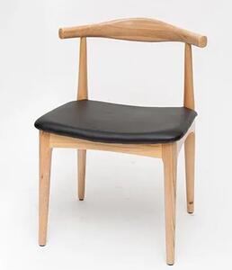 Drewniane tapicerowane krzesło typu hałas - Balton