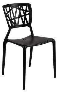 Krzesło ażurowe czarne Timmi