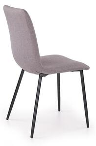 Szare krzesło kuchenne nowoczesne, do jadalni loft
