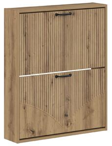 Wisząca szafka na buty HOORN 71 x 17 x 86 cm Dąb artisan