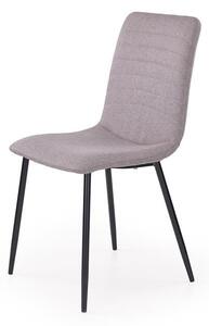 Szare krzesło kuchenne nowoczesne, do jadalni loft