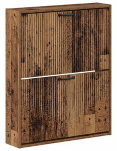 Wisząca szafka na buty HOORN 71 x 17 x 86 cm Stare drewno