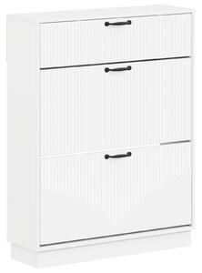 Szafka na buty HOORN 78 x 24 x 100 cm Drewno inżynieryjne Biały