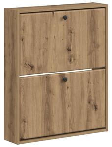 Wisząca szafka na buty BREDA 71 x 17 x 86 cm Dąb artisan