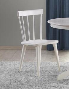 Drewniane białe krzesło kuchenne patyczak