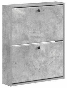 Wisząca szafka na buty BREDA 71 x 17 x 86 cm Betonowy szary