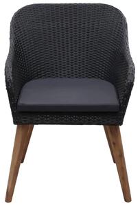 Zestaw krzeseł ogrodowych Fring - czarny
