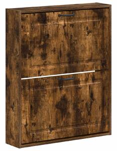 Wisząca szafka na buty UTRECHT 71 x 17 x 86 cm Dąb wędzony