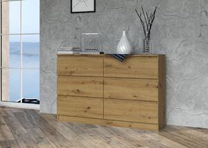 Szafka na ubrania z szufladami stojąca 120 cm artisan | Umeblowana.com